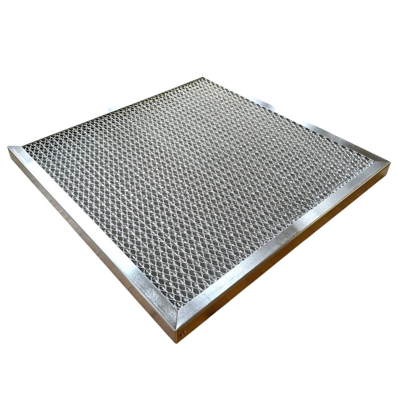 Metall-Fettfilter flach 400x400x25 für Gastro