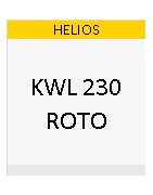HELIOS KWL 230 ROTO