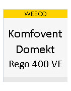 Ersatzfilter für WESCO Komfovent Domekt Rego 400 VE