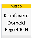 Ersatzfilter für WESCO Komfovent Domekt Rego 400 H