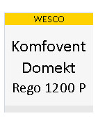 Ersatzfilter für WESCO Komfovent Domekt Rego 1200 P