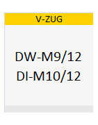 Ersatzfilter für den V-ZUG DW-M9/12 und DI-M10/12 Dunstabzug