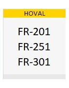 HOVAL FR-201 /251 / 301